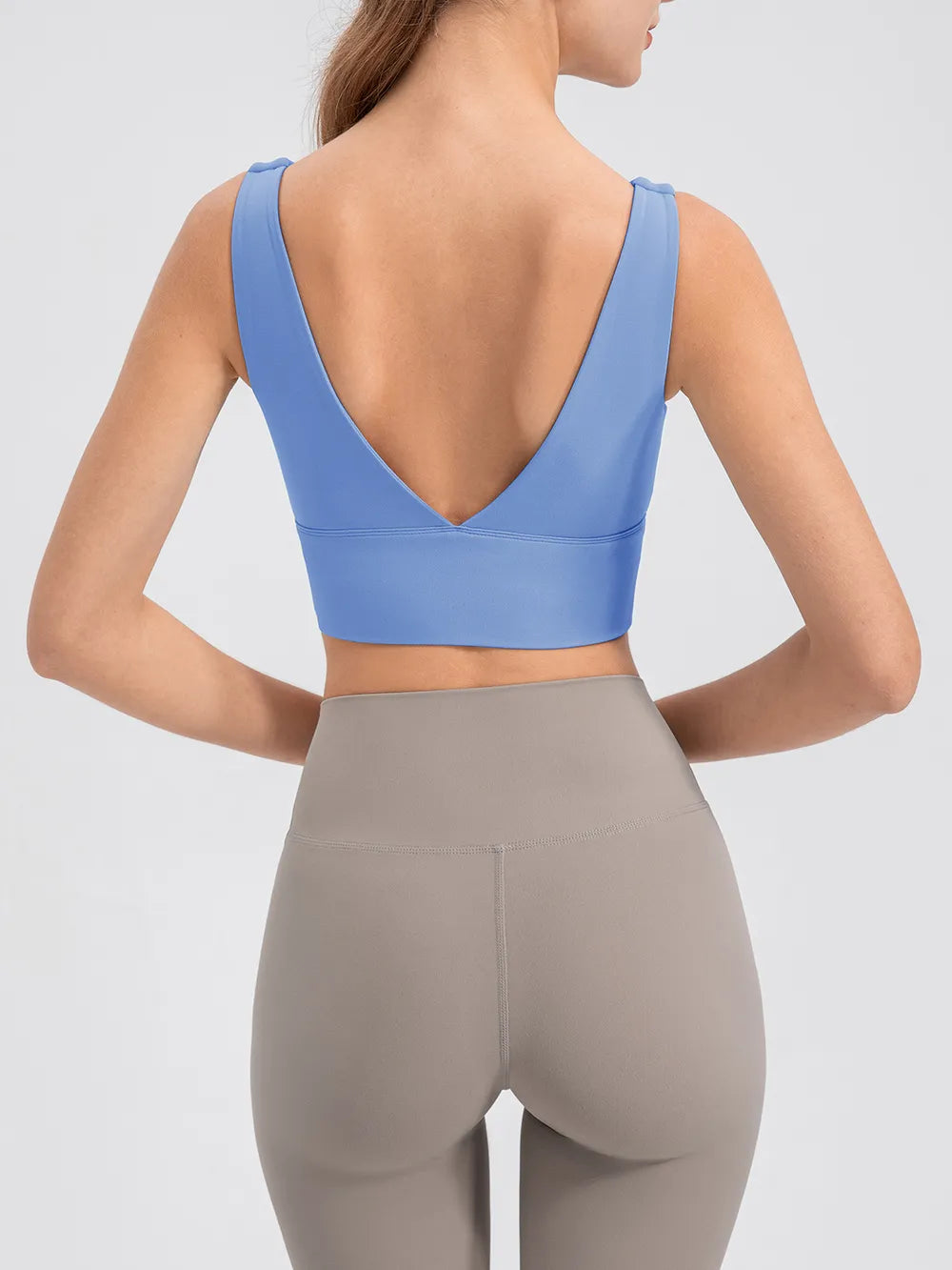 Scoop Neck Wide Strap Active Tank - Fashorio