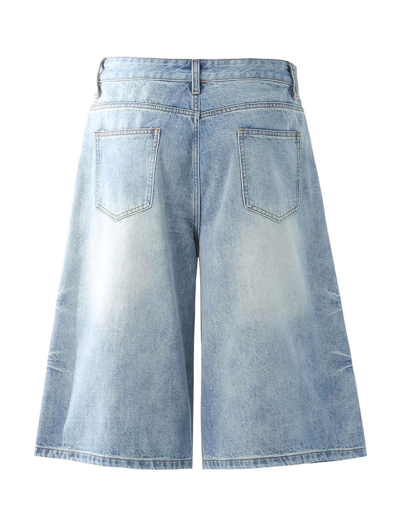 Men's Wide-Leg Denim Shorts - Fashorio