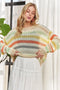 ADORA Knit Tops MULTI STRIPE / S ADORA Stripe Long Sleeves Knit Top