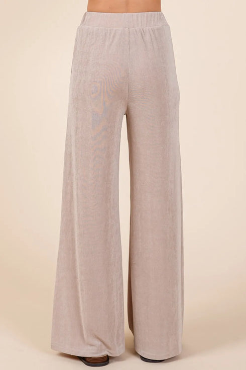 Mittoshop Elastic Waist Pants with Side Pockets - Fashorio