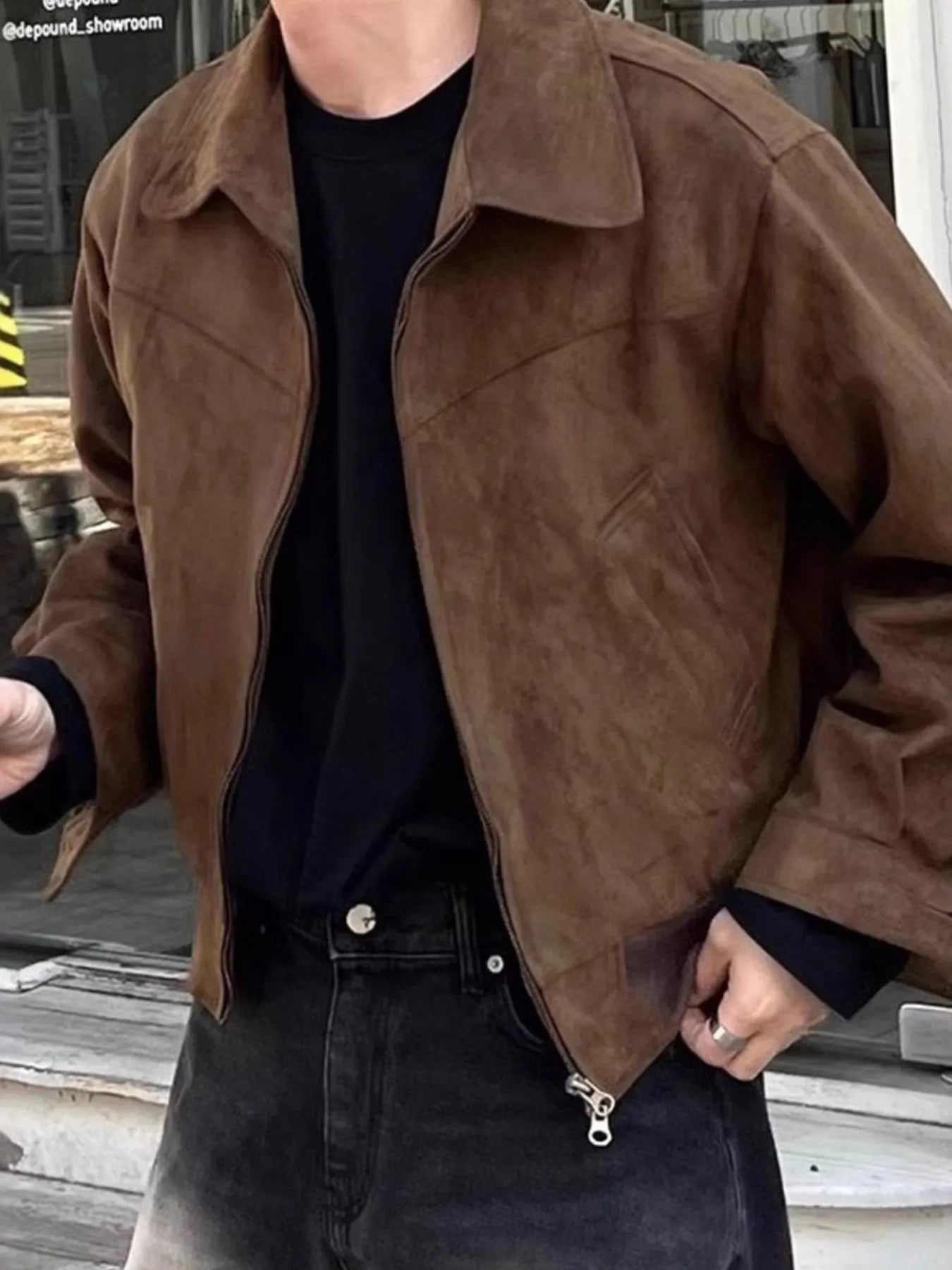 Men's Plus Size Zip Up Long Sleeve Jacket - Fashorio