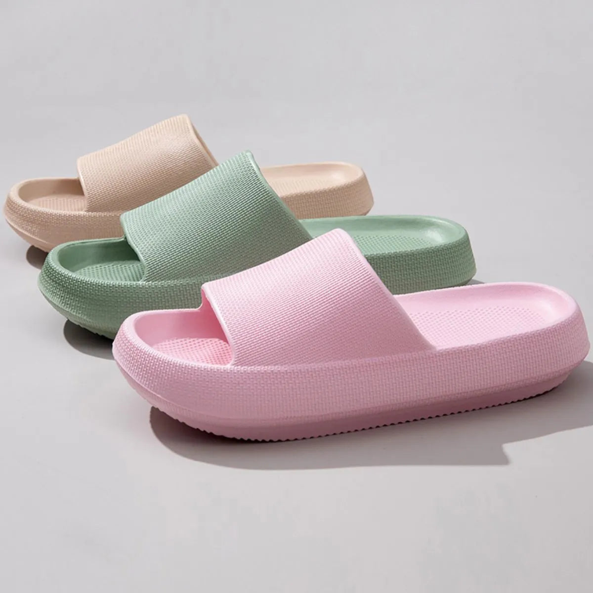 Open Toe Platform Slippers - Fashorio