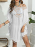Tassel Crochet Round Neck Cover-Up - Fashorio