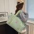 Oxford Cloth Oversize Travel Bag Light Green One Size - Fashorio