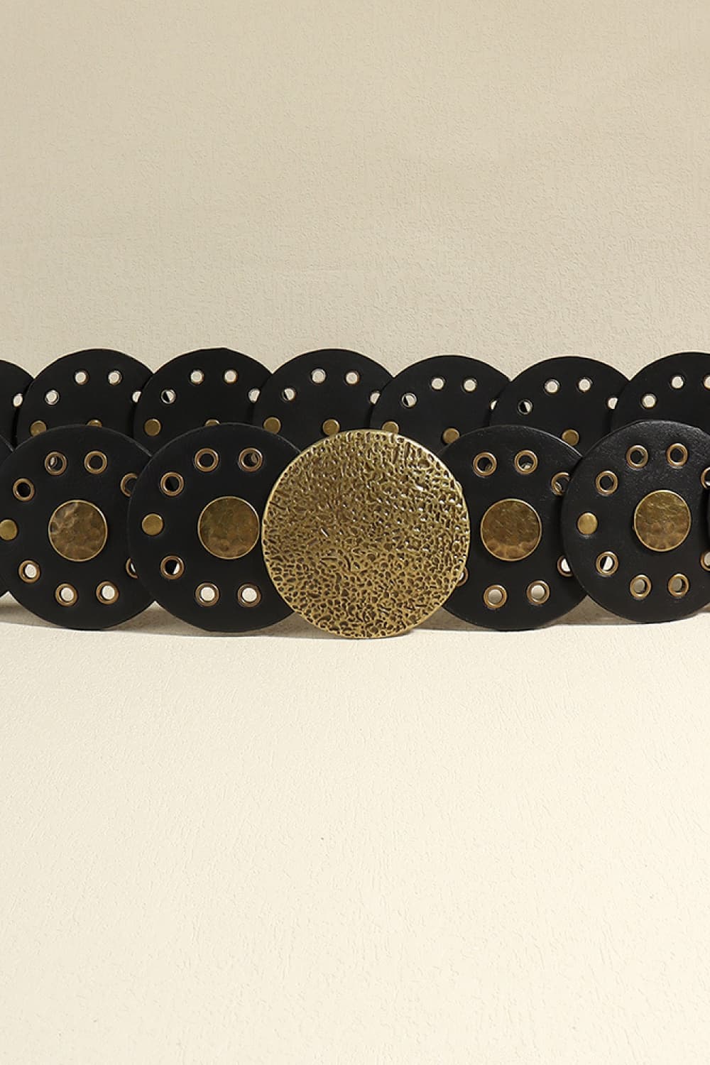 Round Shape PU Leather Belt - Fashorio