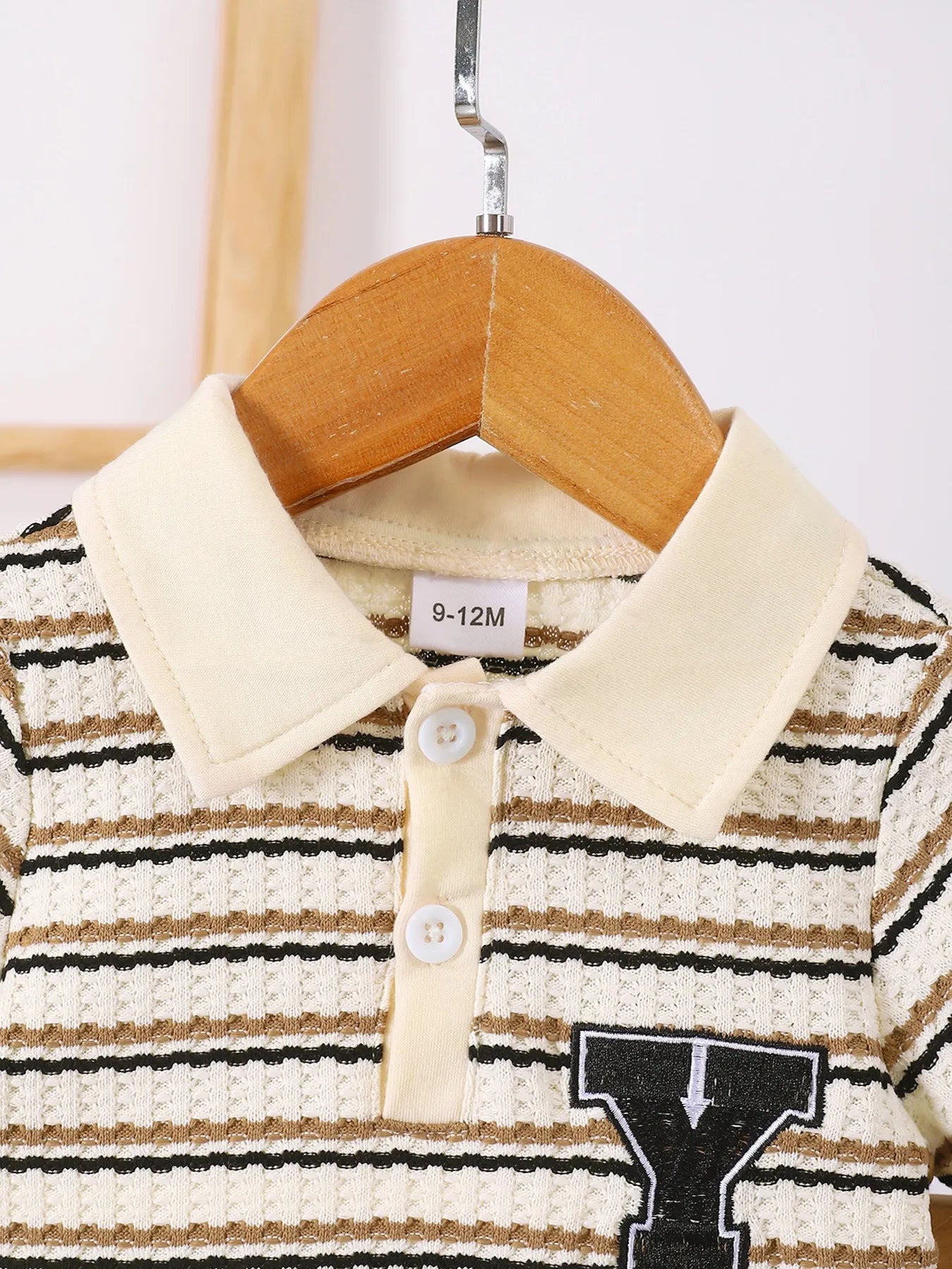 Children's Striped Short Sleeve Polo and Pants Set - Fashorio