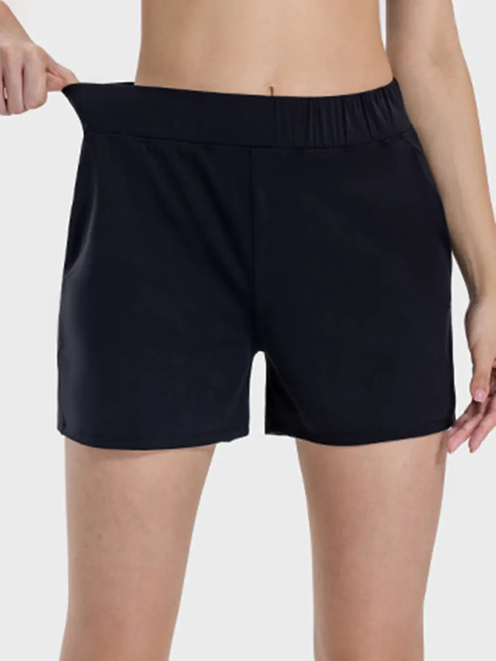 Millennia Elastic Waist Active Shorts - Fashorio