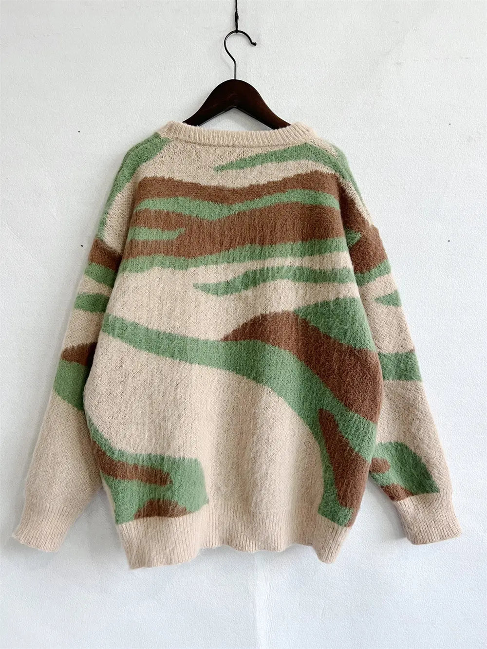 Color Block Round Neck Sweater - Fashorio