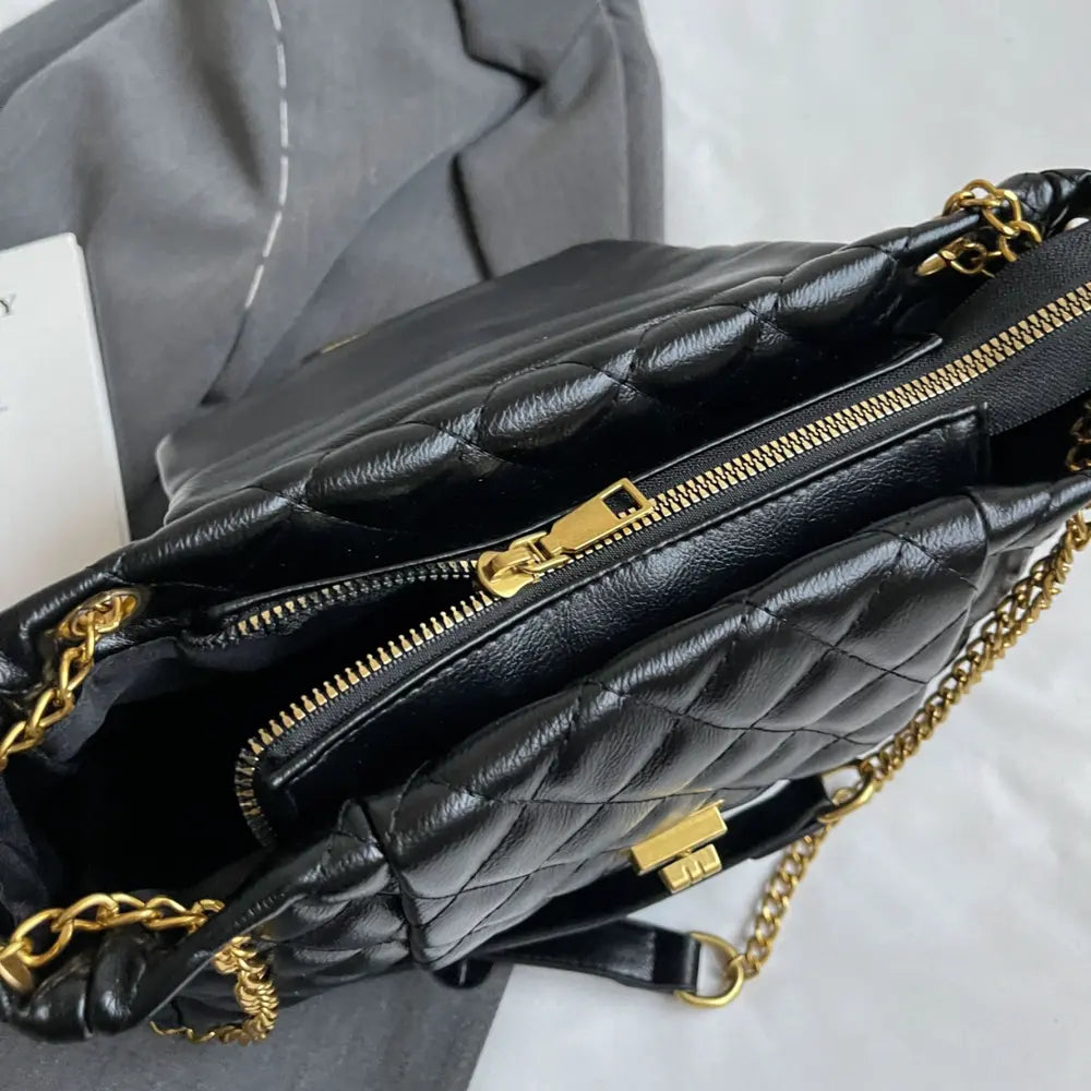 PU Leather Shoulder Bag - Fashorio