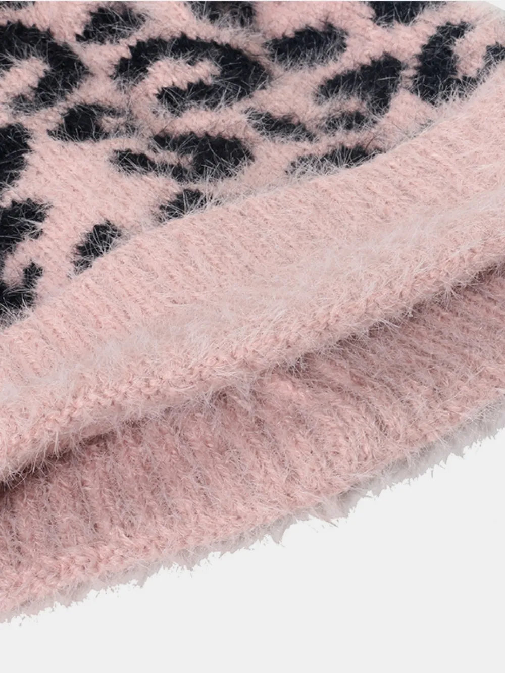 Leopard Hat with Pompom - Fashorio