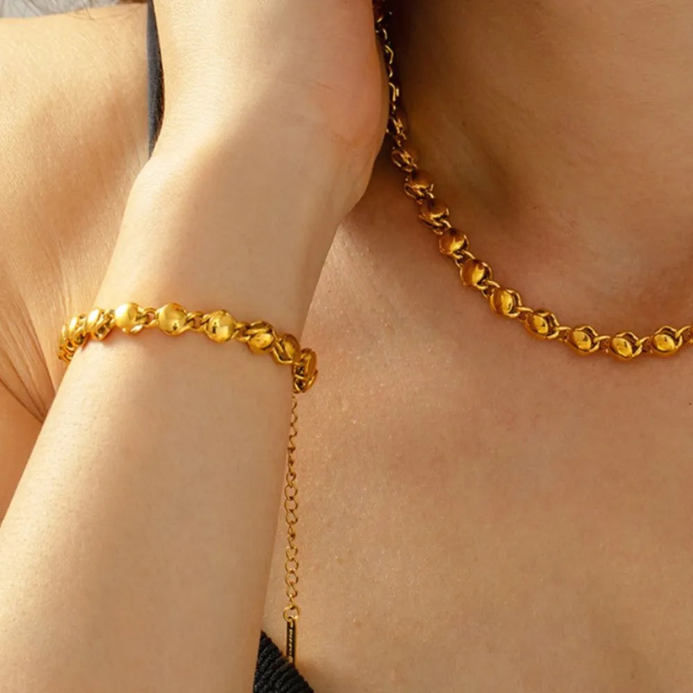 18K Gold-Plated Titanium Steel Bracelet - Fashorio