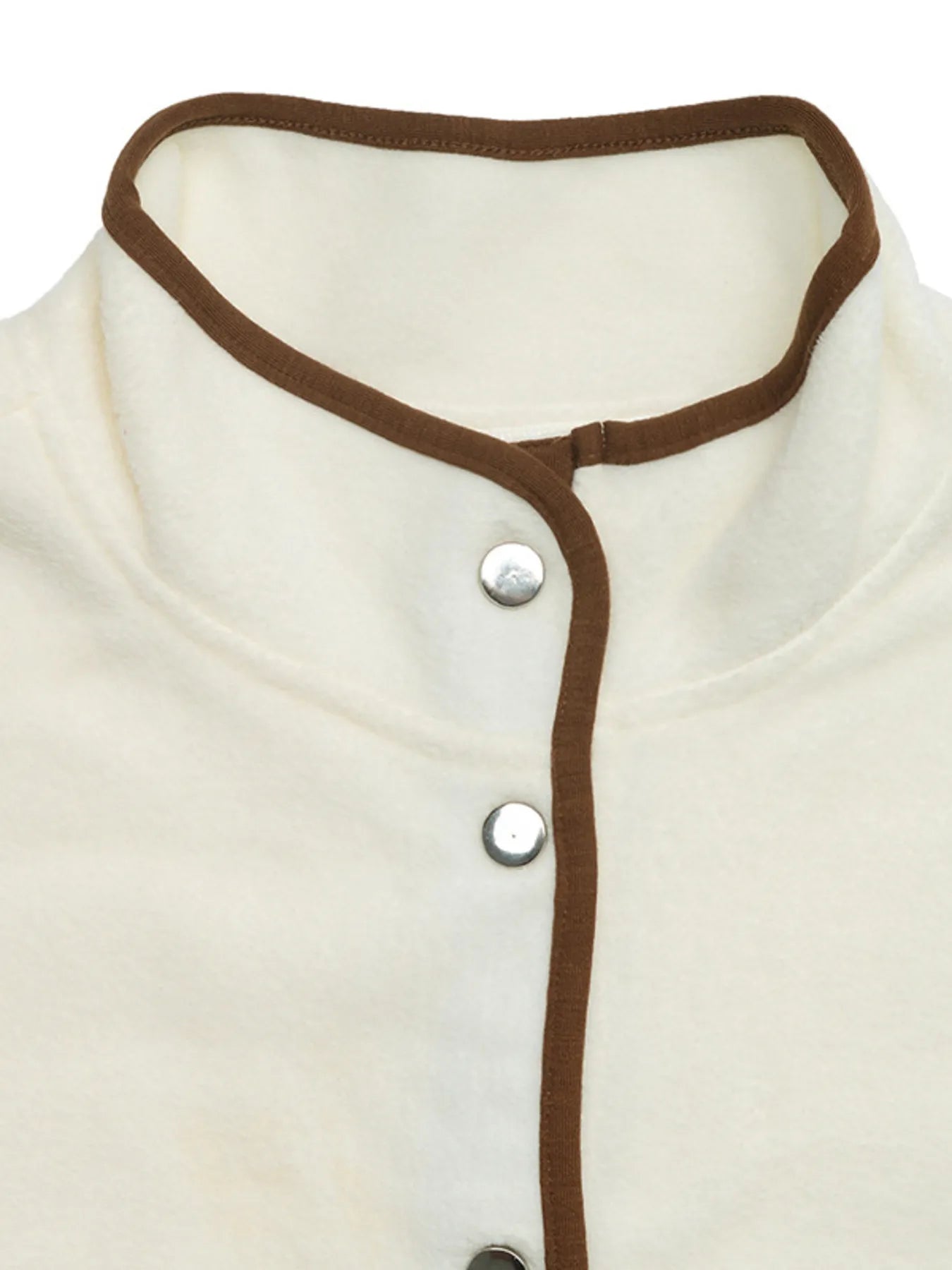 Snap Down Long Sleeve Jacket – Lightweight Buttoned Outerwear - Fashorio