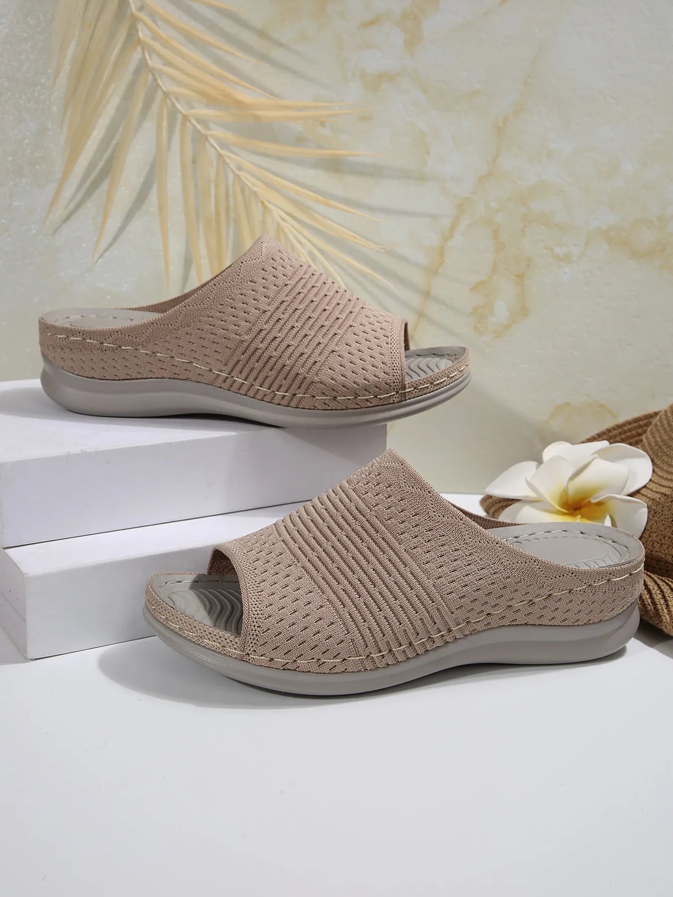 Mesh Open Toe Sandals - Fashorio