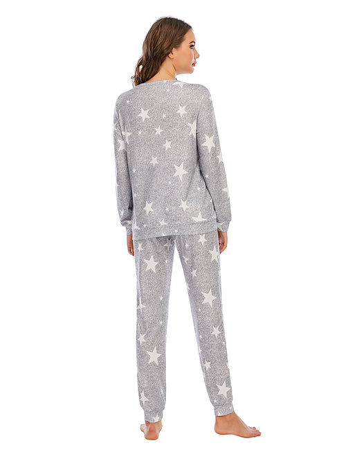 Star Top and Pants Lounge Set - Fashorio