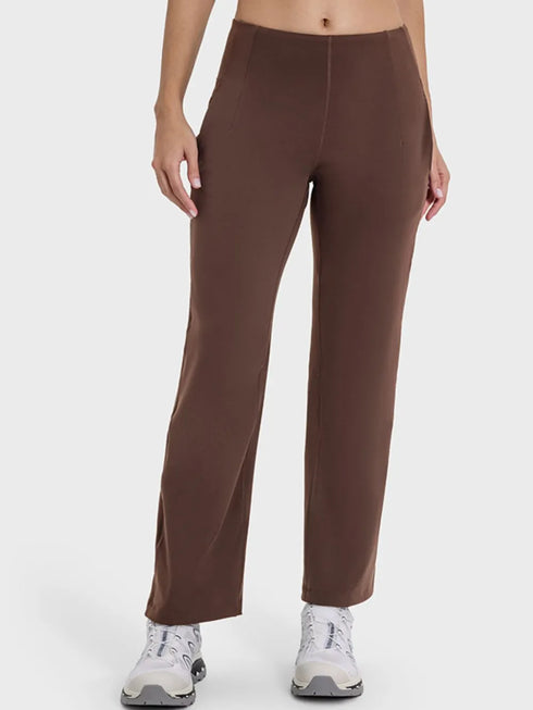 Millennia Pocketed High Waist Active Pants - Fashorio