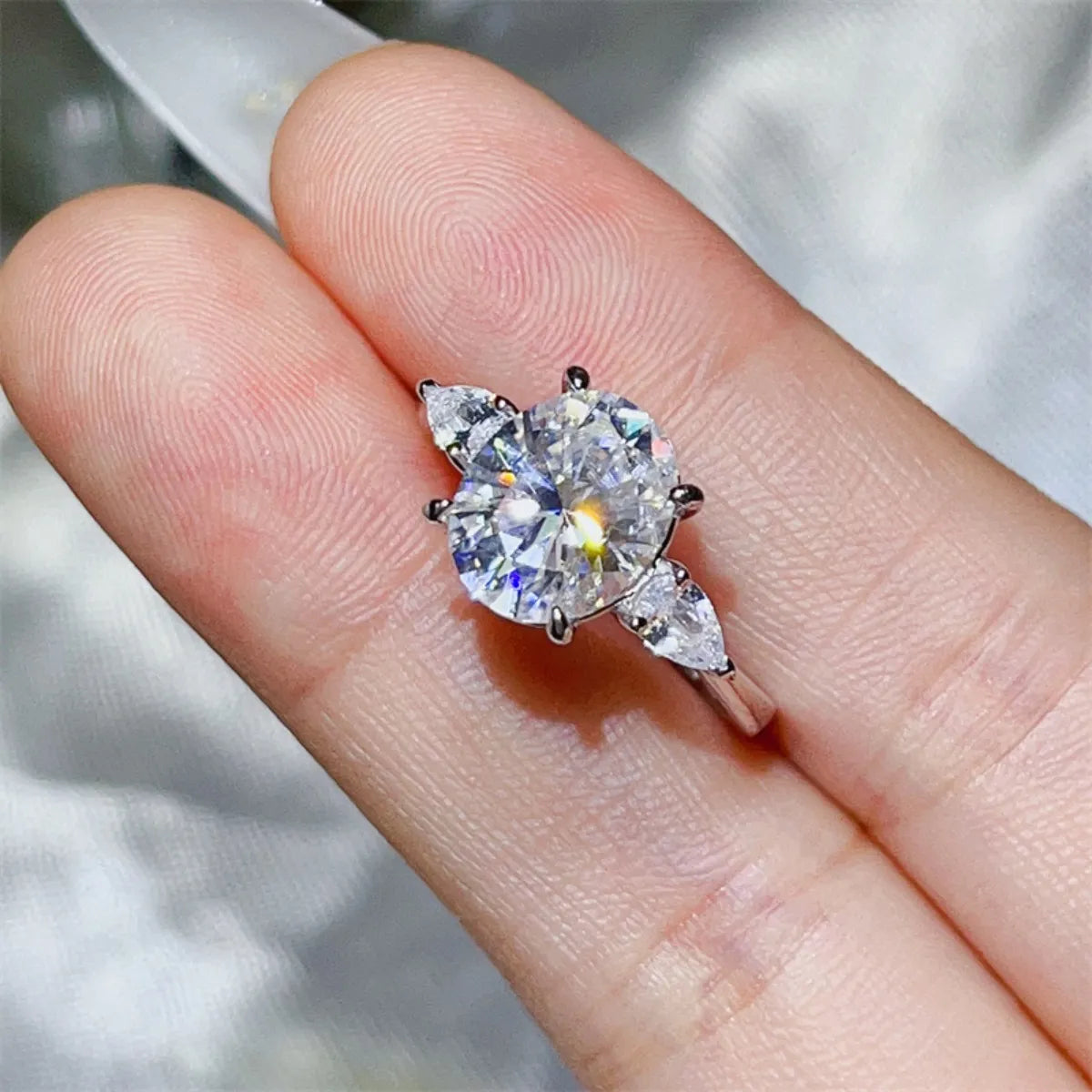 3 Carat Moissanite 925 Sterling Silver Ring - Fashorio