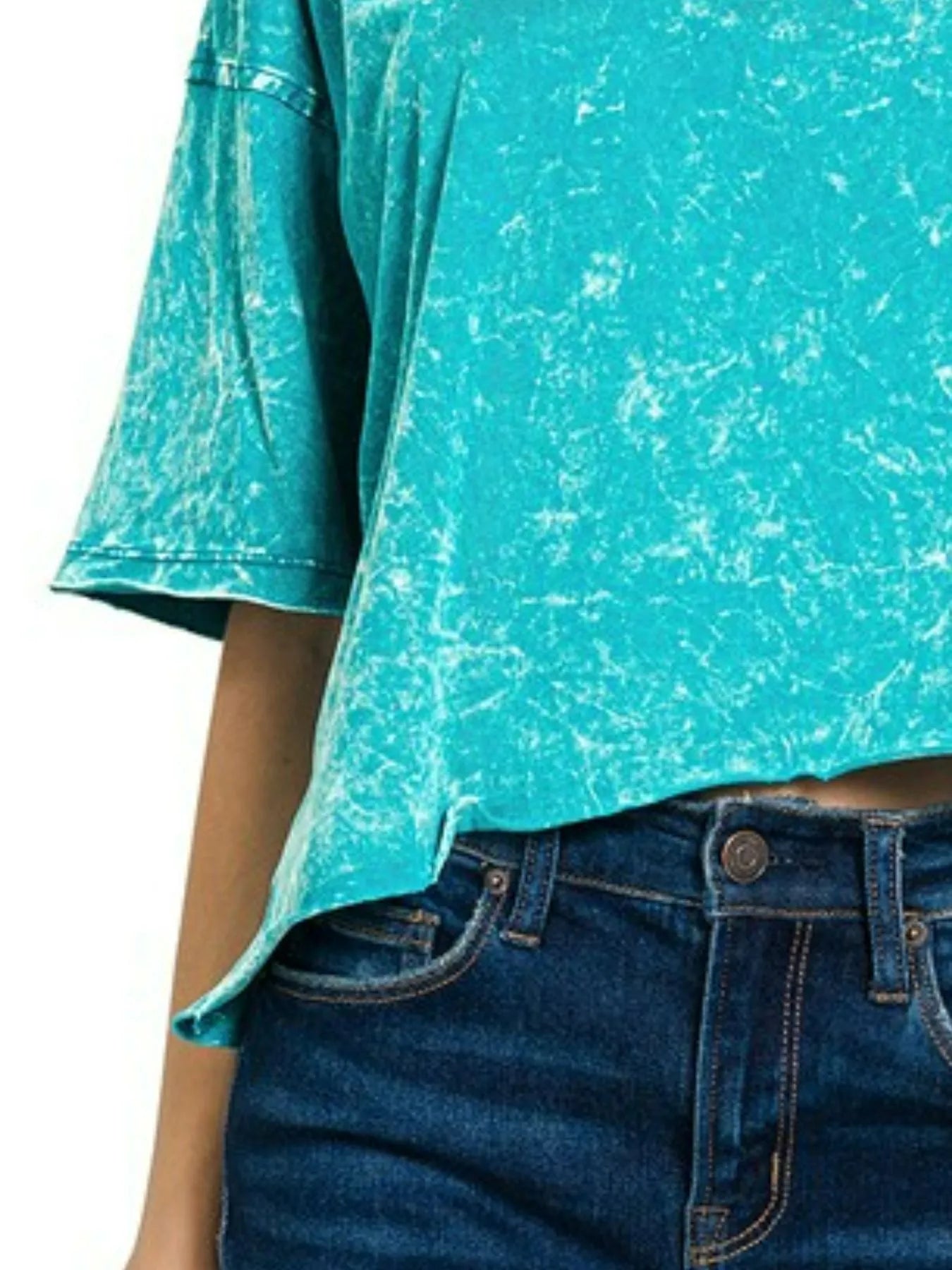 Zenana Acid Crinkle-Washed Oversized T-Shirt - Fashorio