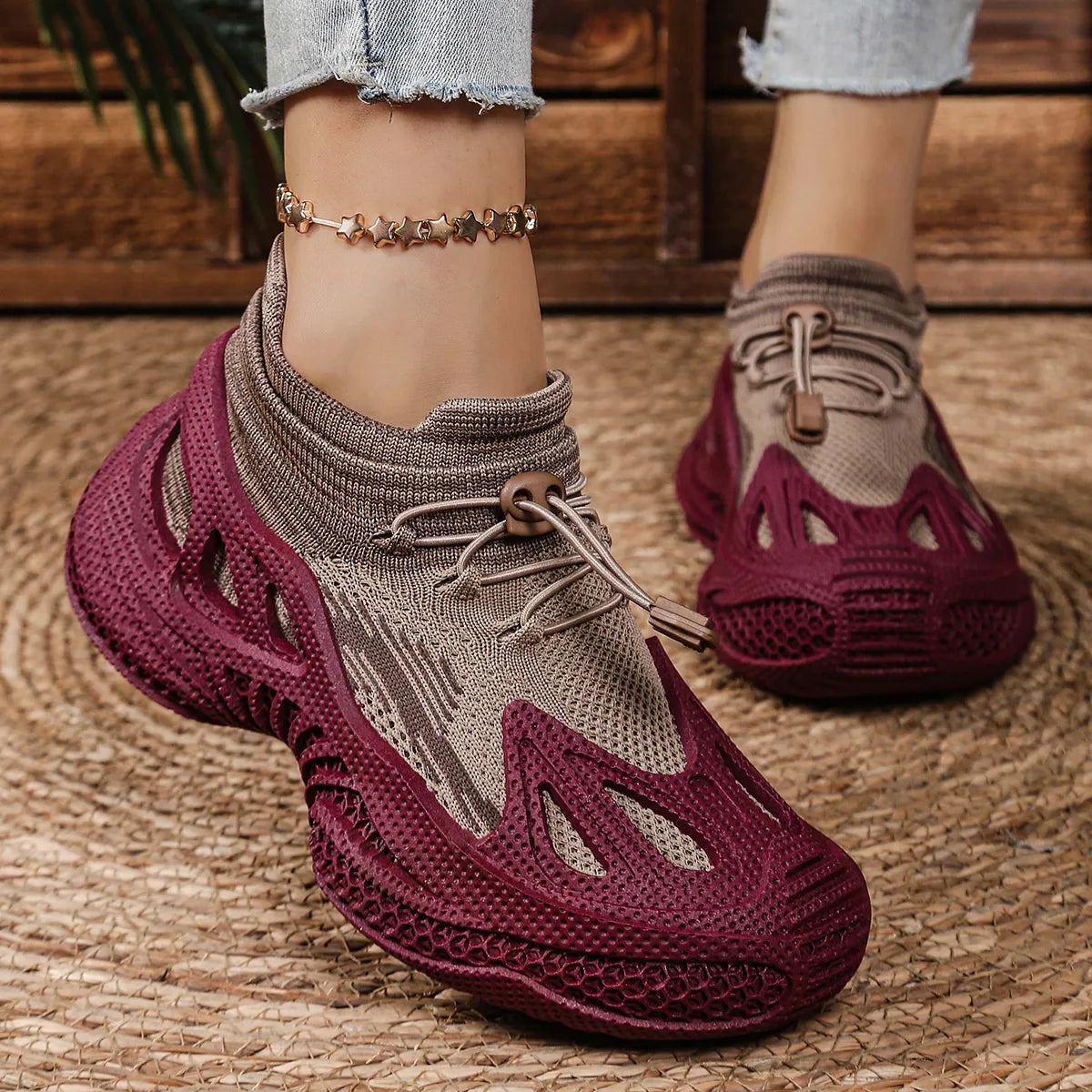 Lace Up Mesh Athletic - Fashorio
