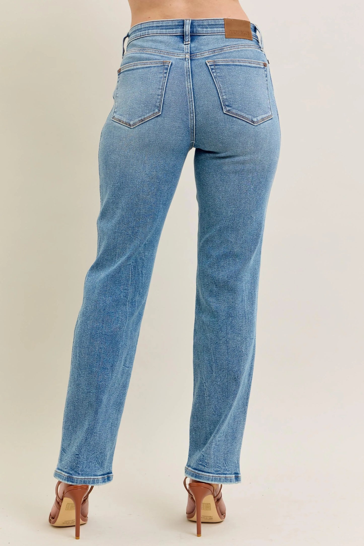 Judy Blue Full Size Hw Vintage Straight Jeans Plus Size - Fashorio