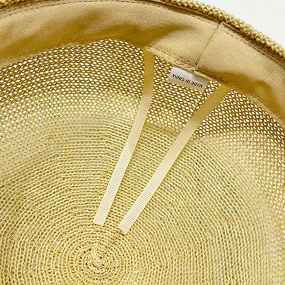 Straw Woven Buckle Hat - Fashorio