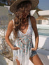 Crochet Fringe Beach Cover Up - Fashorio