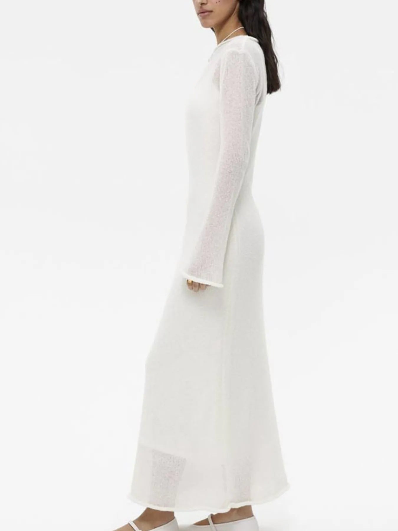 Ribbed Knit Cami Dress and Cover Up Sweater Set - Fashorio