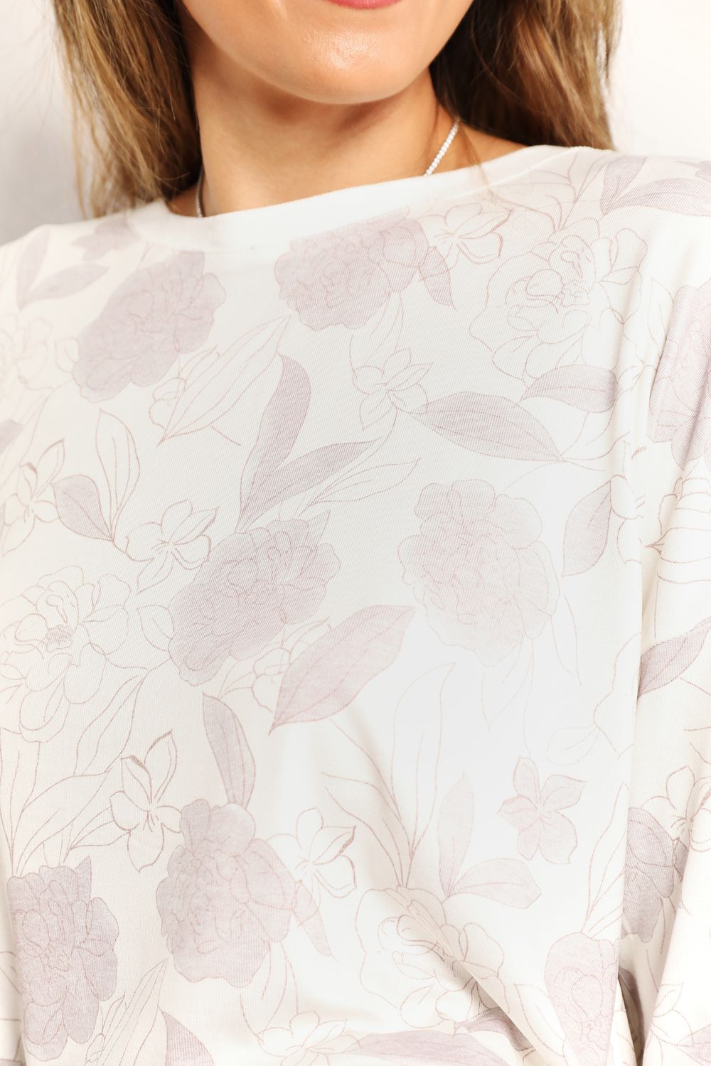 Double Take Floral Long Sleeve Top and Shorts Loungewear Set - Fashorio