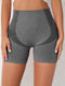 High Waist Active Shorts Dark Gray - Fashorio
