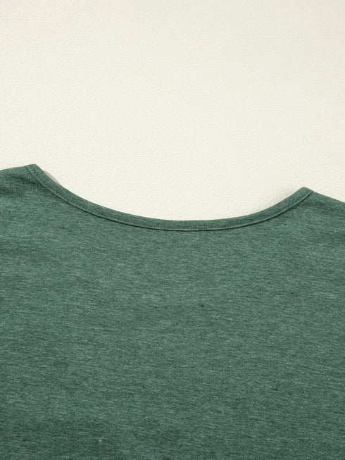 Asymmetric Seam Detail Long Sleeve Top - Fashorio