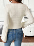 Scoop Neck Long Sleeve Sweater - Fashorio