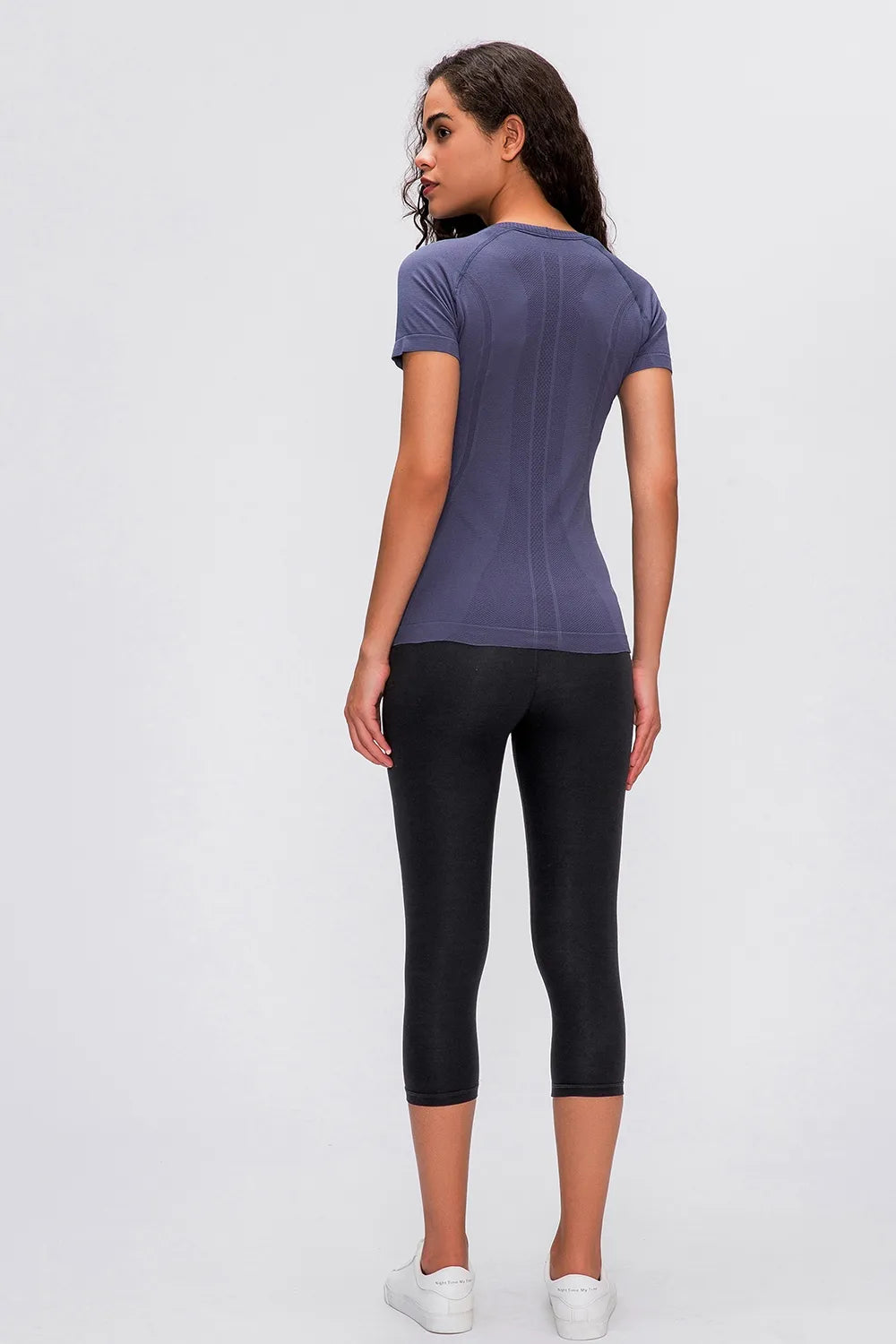 Millennia Round Neck Short Sleeve Active T-Shirt - Fashorio