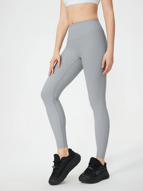 Millennia High Waist Active Leggings Light Gray - Fashorio
