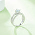 1 Carat Moissanite 925 Sterling Silver Ring - Fashorio