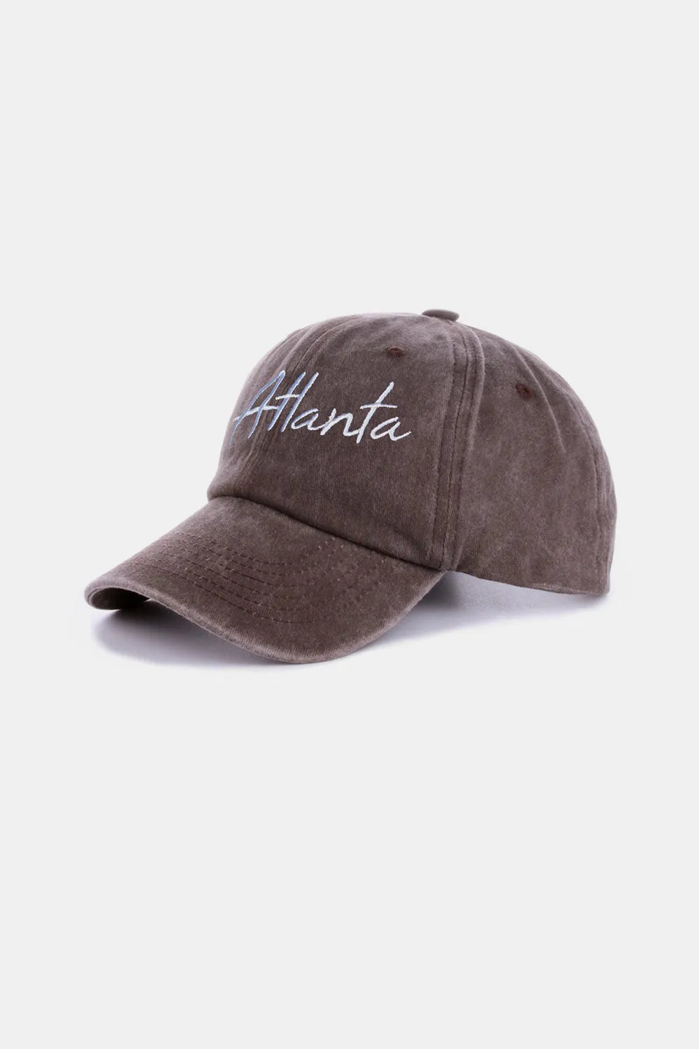 Zenana Washed ATLANTA Embroidered Baseball Cap - Fashorio