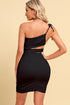 Ruched Cutout One-Shoulder Bodycon Dress - Fashorio