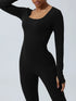 Twisted Backless Long Sleeve Jumpsuit - Fashorio