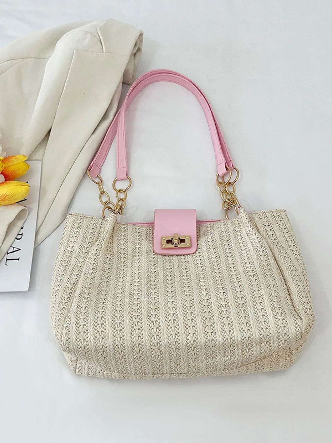 Woven Straw Shoulder Bag - Fashorio