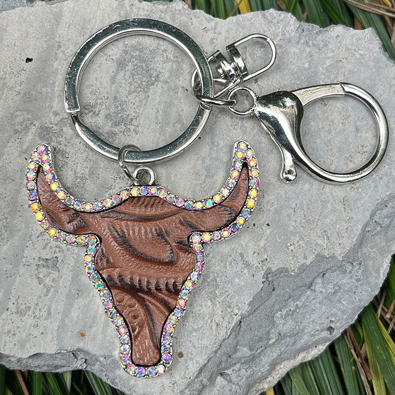 Bull Shape Key Chain Style D One Size - Fashorio