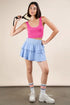 VERY J Riffled Tiered Layers Activewear Skirt with Shorts - Fashorio