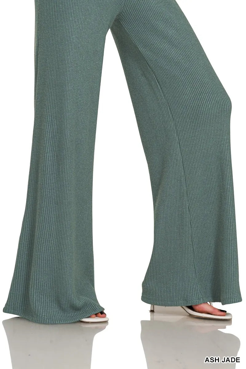 Zenana Mock Neck Top and Pants Sweater Set - Fashorio
