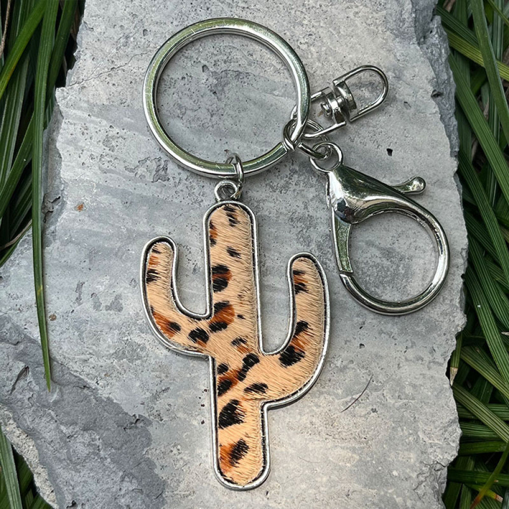 Cactus Shape Key Chain Style D One Size - Fashorio