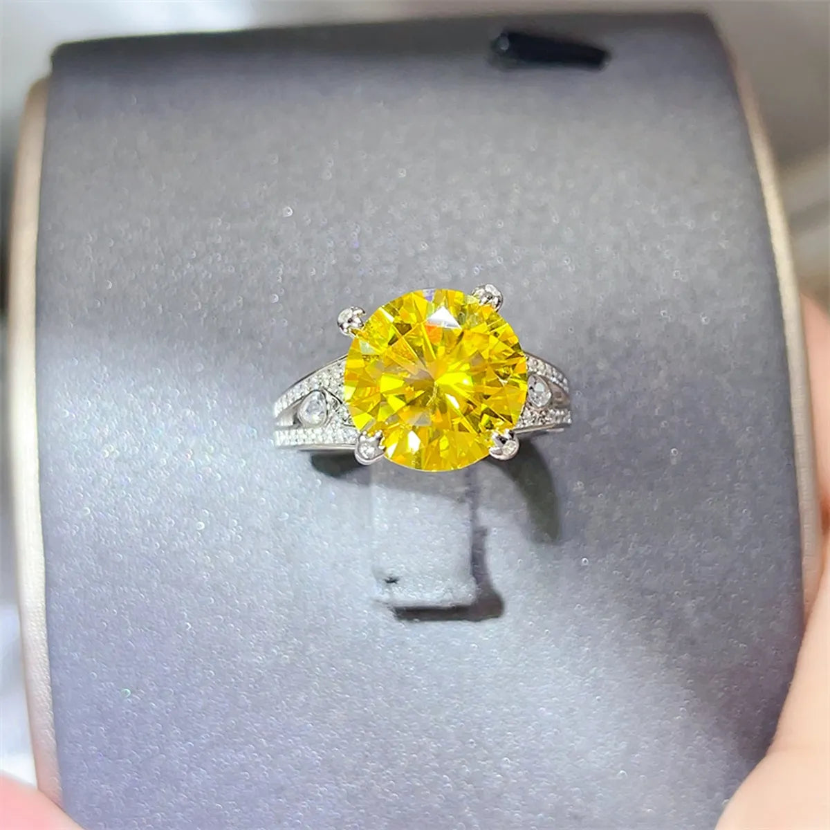 5 Carat Moissanite 925 Sterling Silver Ring - Fashorio