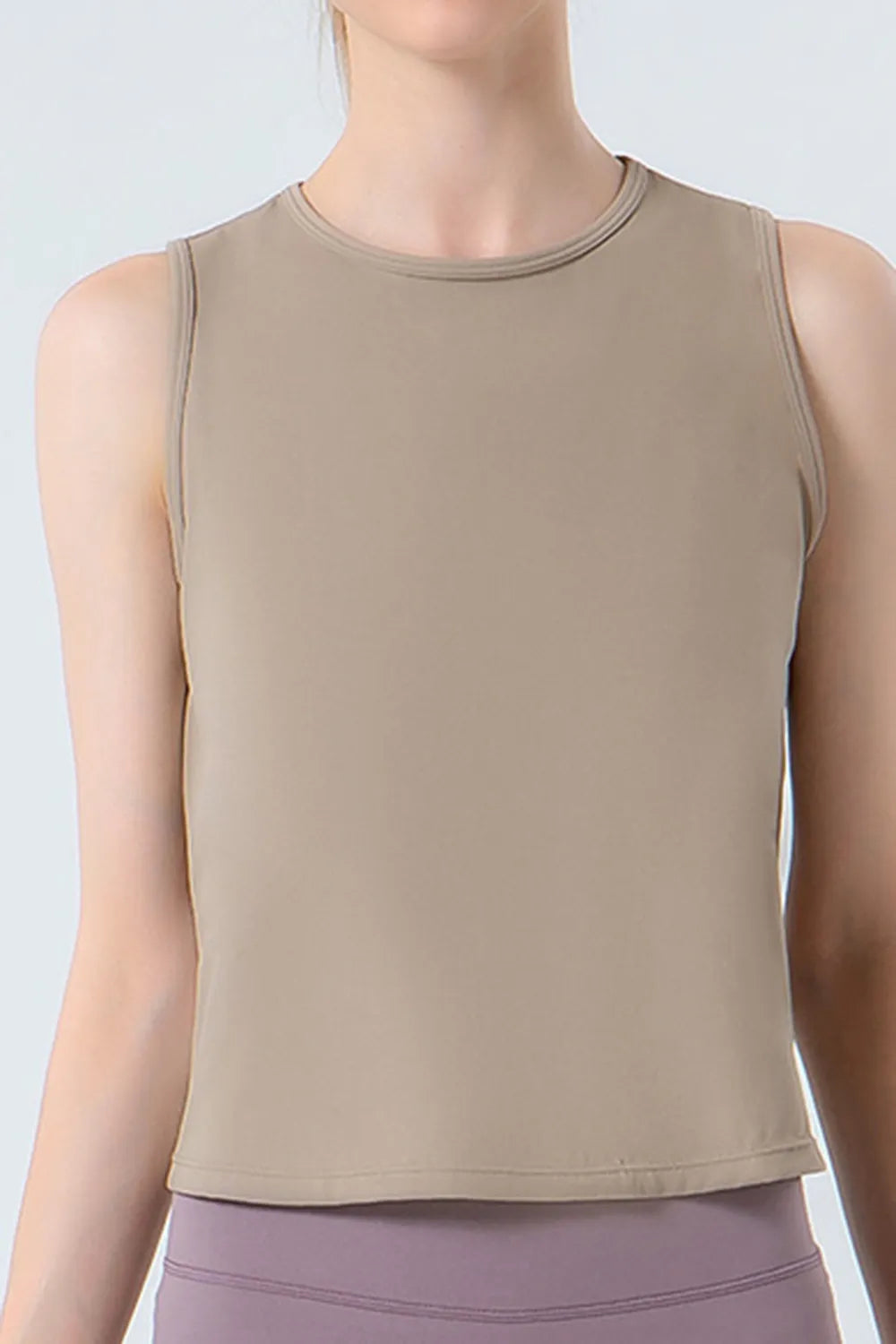 Round Neck Active Tank - Fashorio