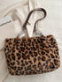Faux Fur Leopard Shoulder Bag - Fashorio