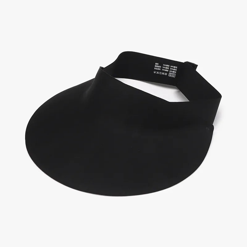 Breathable Adjustable Ice Silk Sun Hat Black One Size - Fashorio