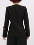 Embroidered Long Sleeve Blazer - Fashorio