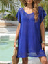 Crochet Trim Beach Cover Up Dress - Fashorio