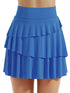 Tiered Ruffle Active Skort - Fashorio