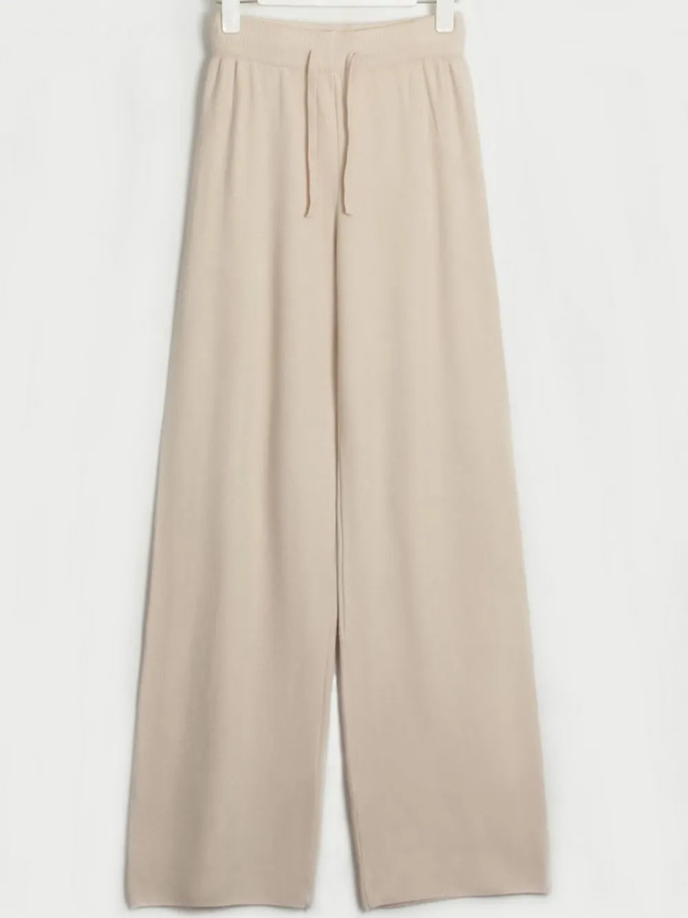 V-Neck Long Sleeve Top and Drawstring Pants Sweater Set - Fashorio