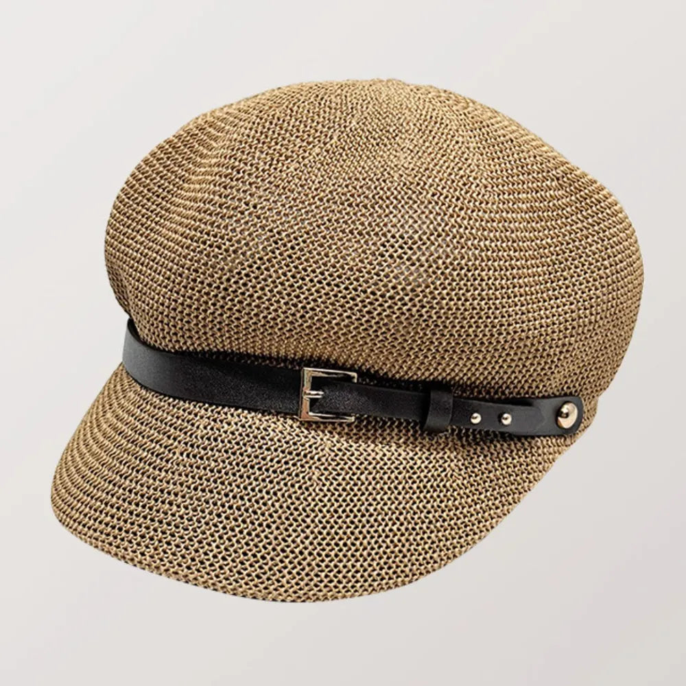 Straw Woven Buckle Hat - Fashorio